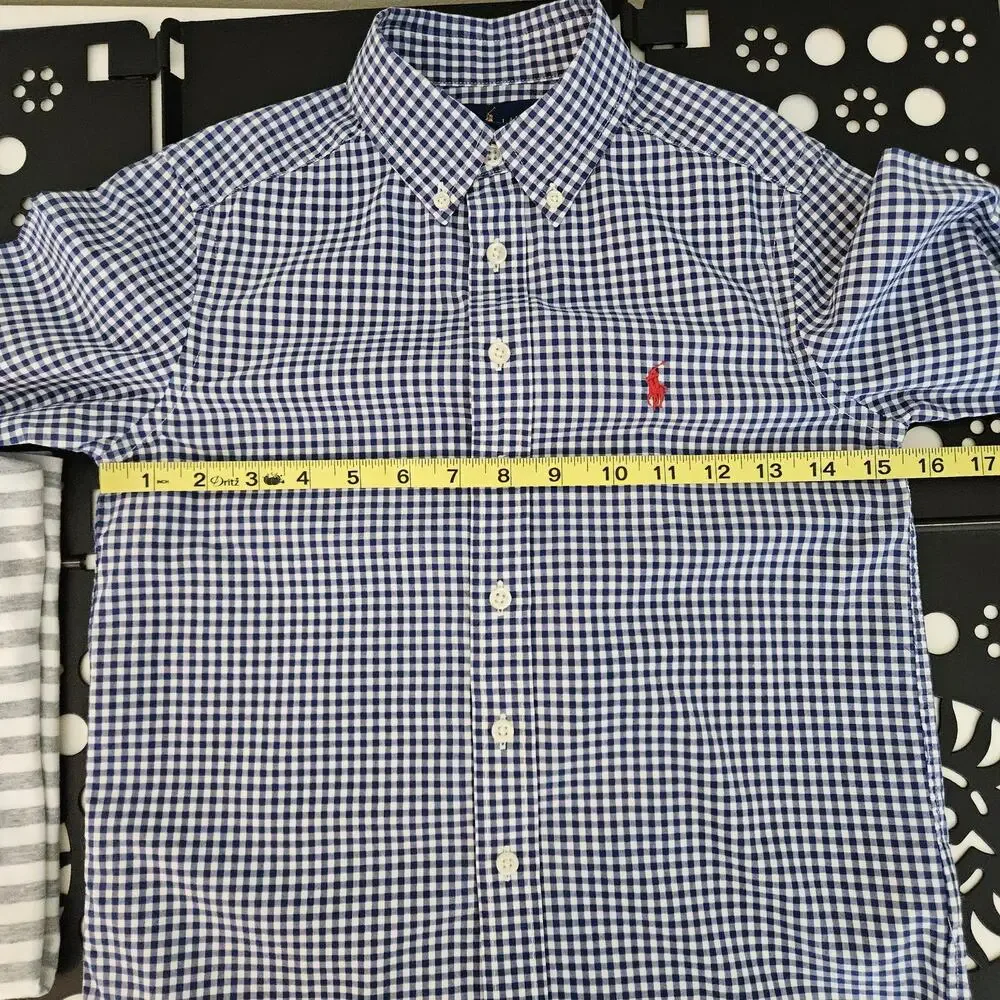 Boy's Shirt Bundle | Ralph Lauren | Mini Boden | Hanna Mickey‎ PJs | Size 8